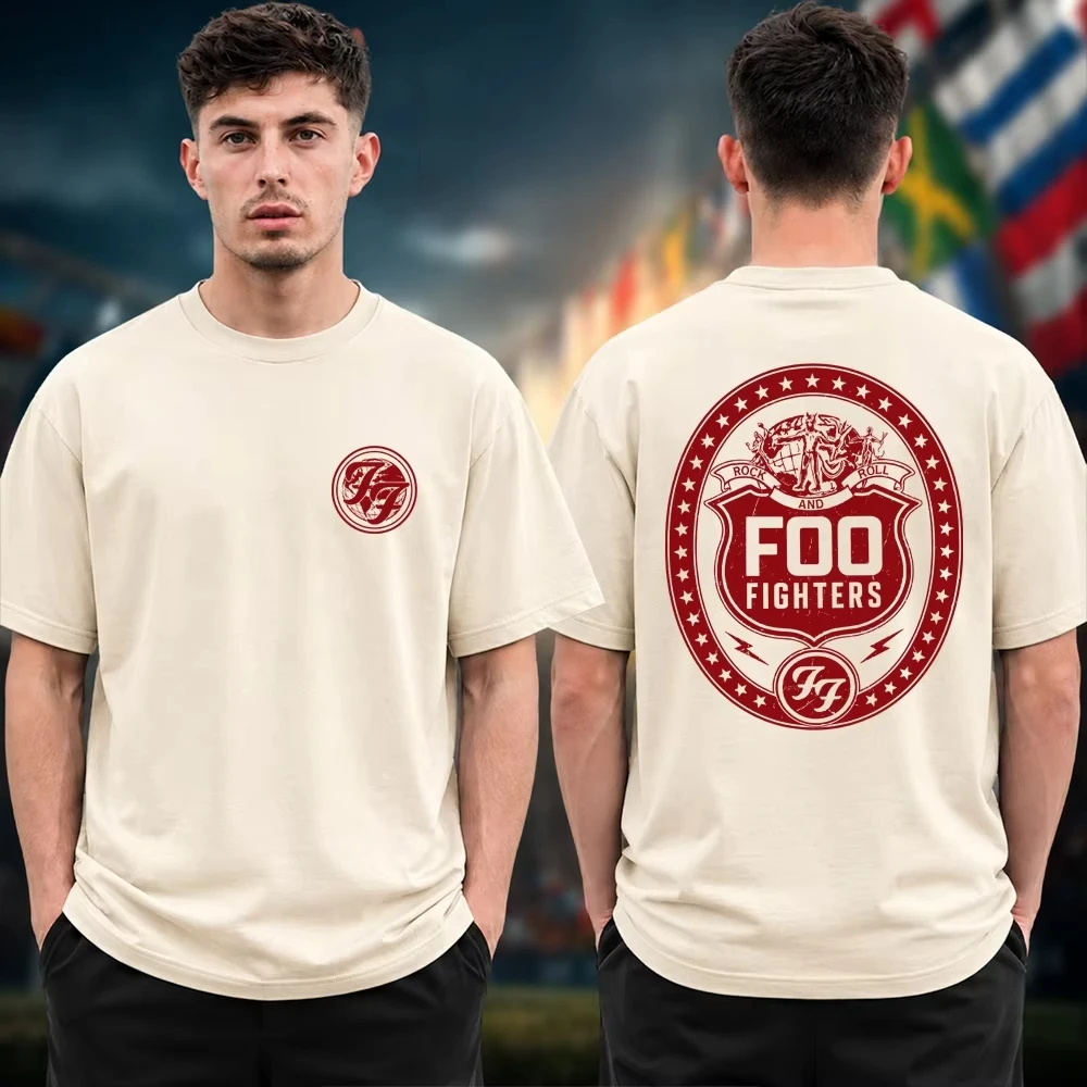 Foo Fighters Take Cover Tour 2026 Graphic Merch Tshirt Cotton Unisex Men‘s Women's T-Shirt Y2k Popular Casual Tee Streetwear