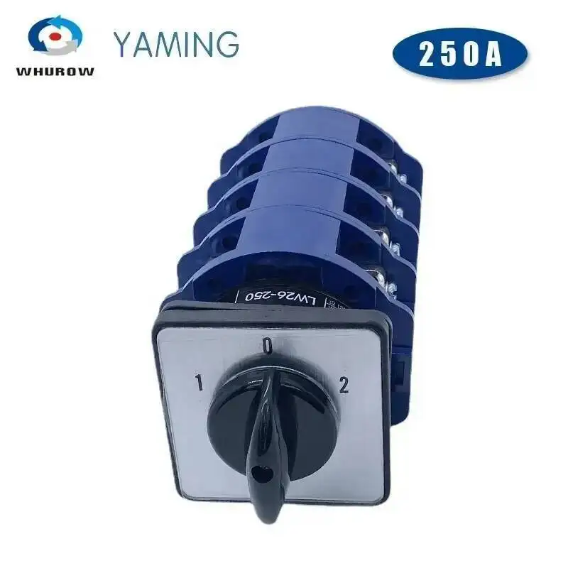 250A Thay Đổi-Trên Cam Công Tắc LW26-250/4 3 Bánh Đa Năng 4 Dây Đôi Nguồn Điện Cung Cấp Động Cơ Phía Trước Và đảo Ngược