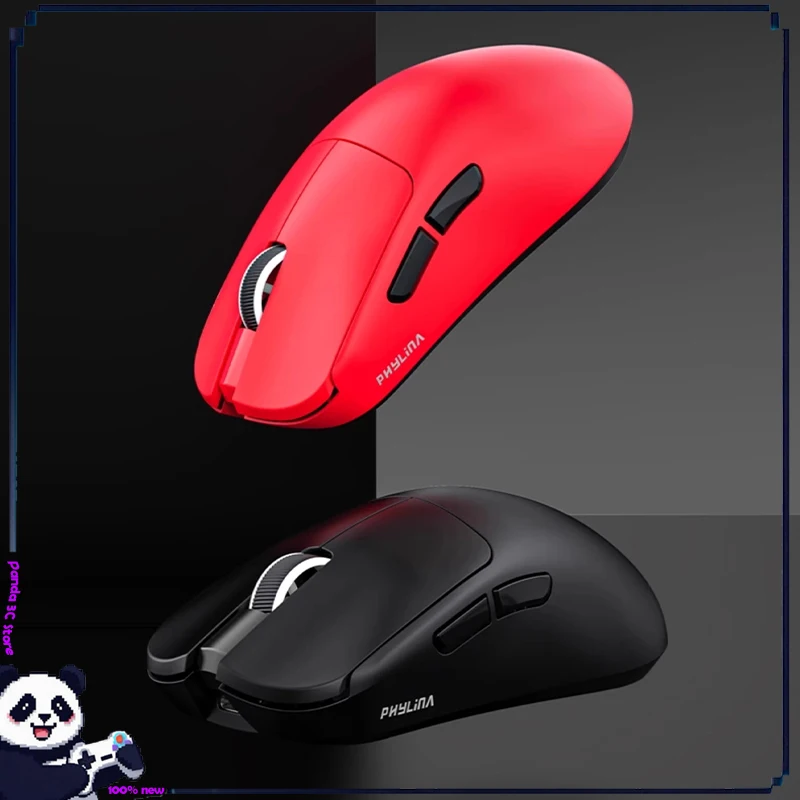 PHYLINA Game Mouse Wireless Bluetooth Tri mode PAW3950 Dual 8K Lightweight S480 E-sports Computer Game Office PC Accessories