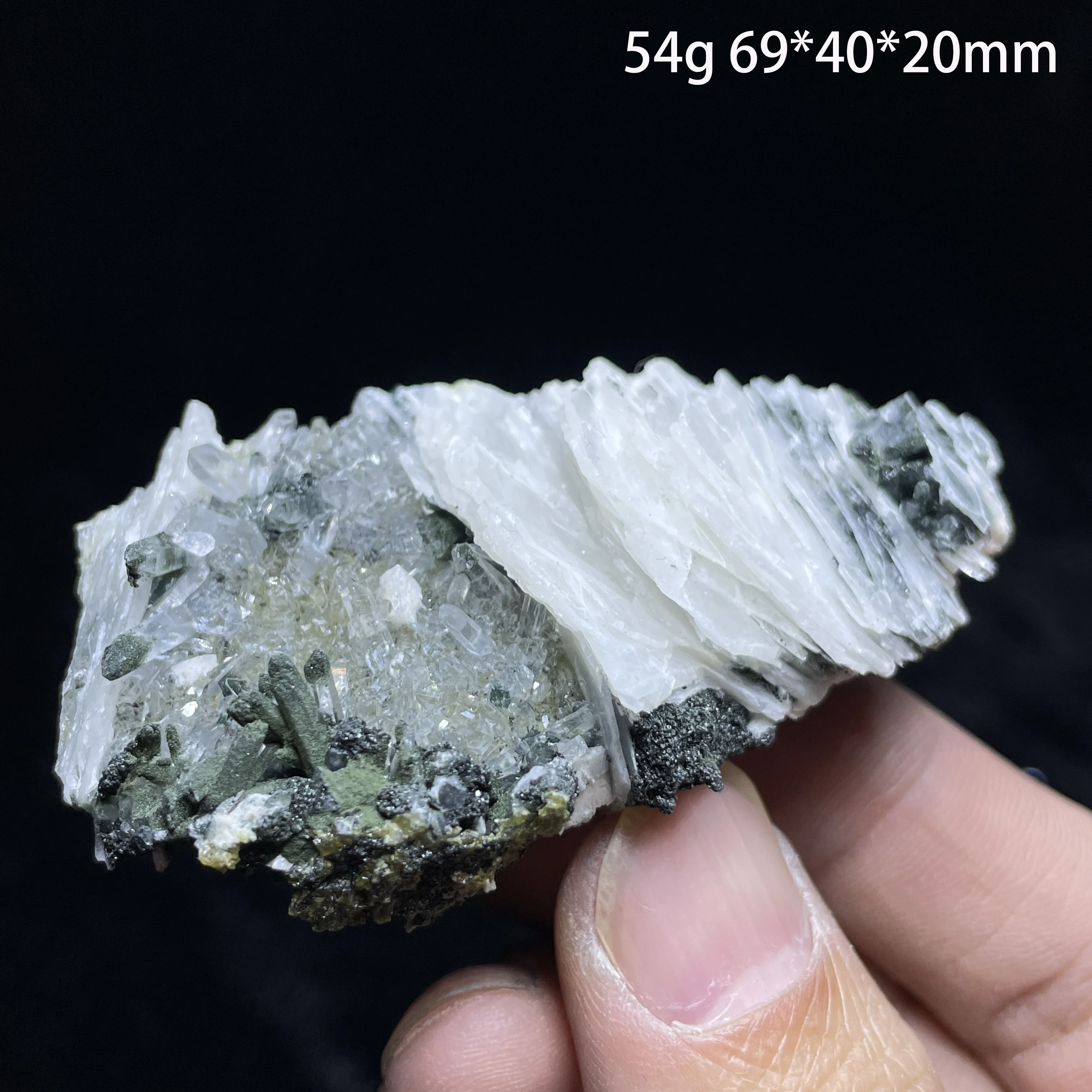 Natural Raw Stone Specularite With Clear Quartz Cluster Mineral Specimen Specular Hematite Crystal Quartz Healing Home Decor