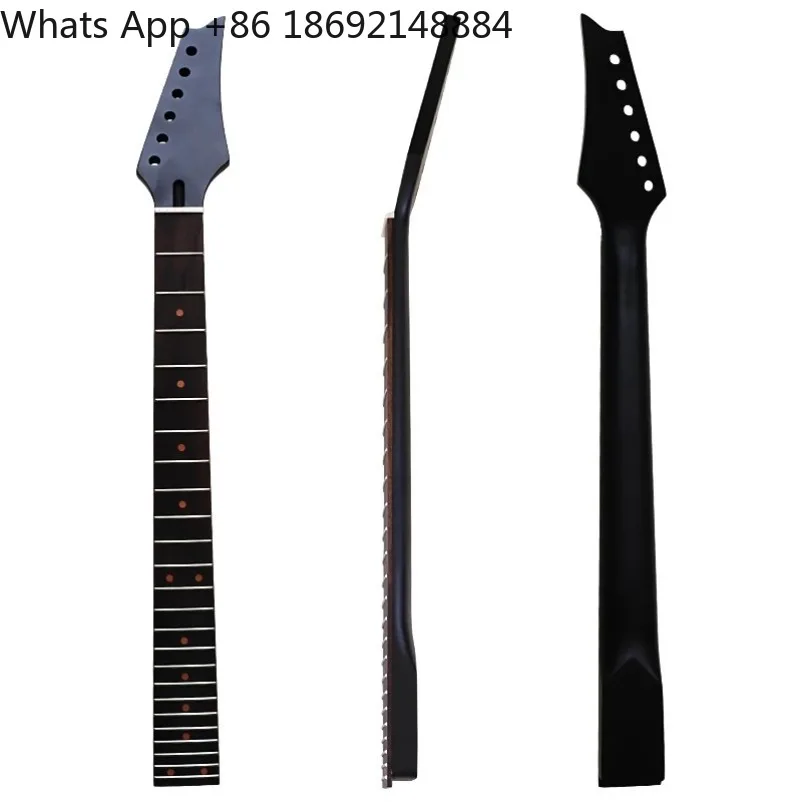 Single Shake Electric Guitar Neck 6 Strings 24 Frets Horn Handle Maple Matte DIY Modified Accessories