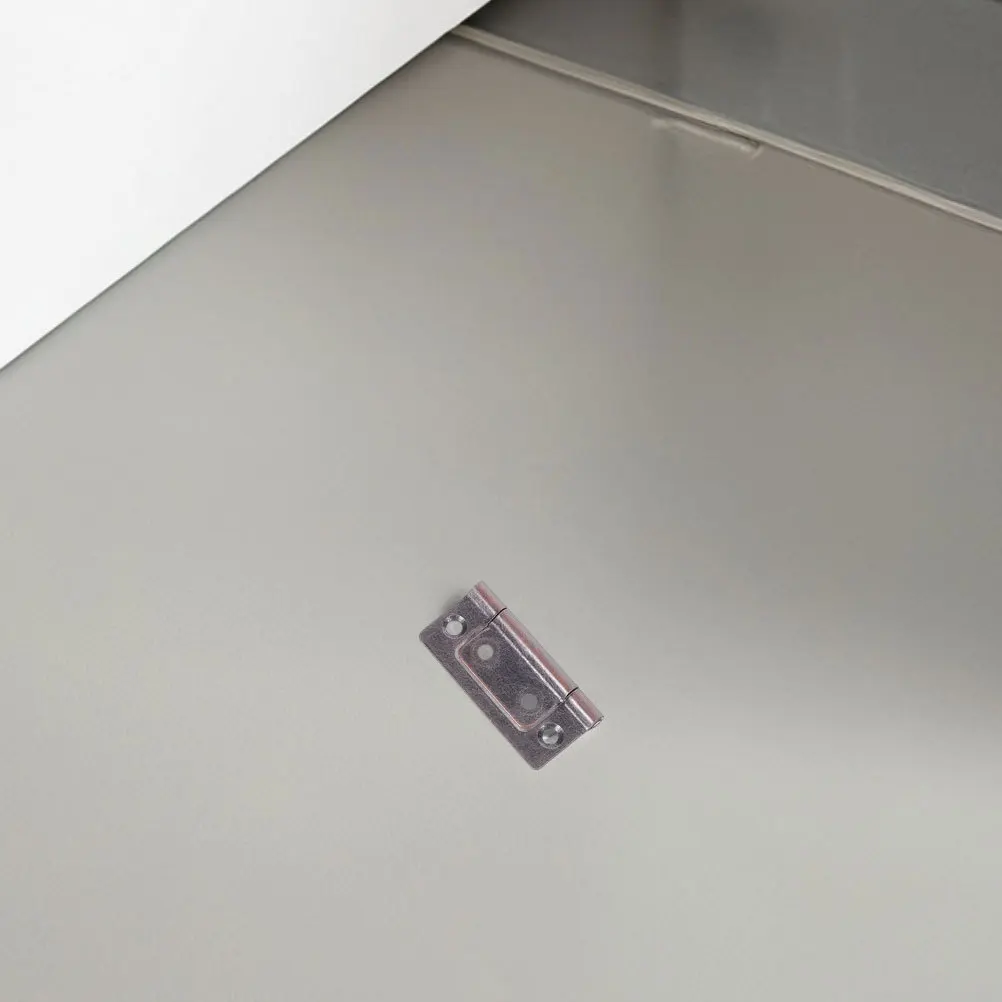 12pçs dobradiças silenciosas de armário de aço inoxidável, design plano resistente para guarda-roupa, porta de cozinha, dobradiça de porta giratória