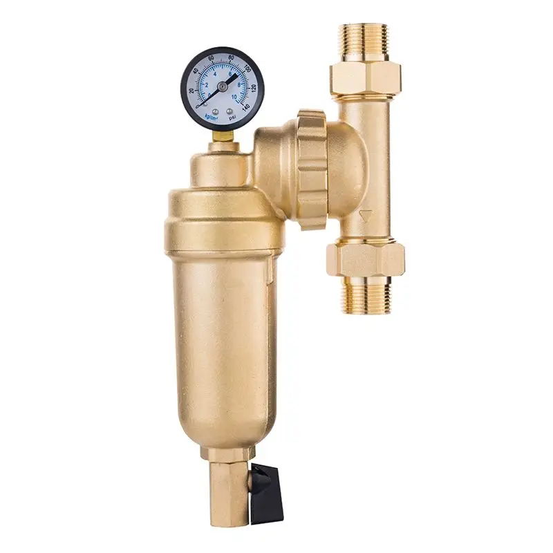 

FIZP 360 Degree Universal Rotating Valve Filter High-Flow Tap Water Filter Reusable Sediment Water Filter Nickel-Plated 6-Point