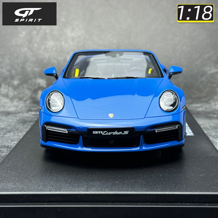 GT Spirit 1:18 scale New PORSCHE 911 (992) TURBO S car model Sports car static display pieces Holiday gift collection for friend