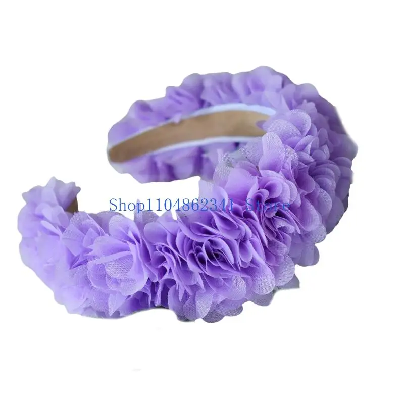 Cancelle da testa a fiori 5ASD per donne Creative Hairscone Calco