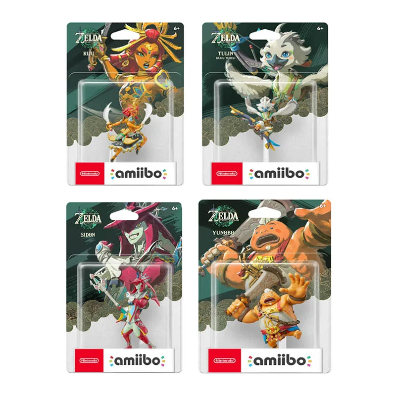 ARTSWIFT Nintendo Amiibo Tears Of The Kingdom Riju Sidon Tulin Yunobo Figura Original NFC Figuras de Anime Livre de Região Para NS