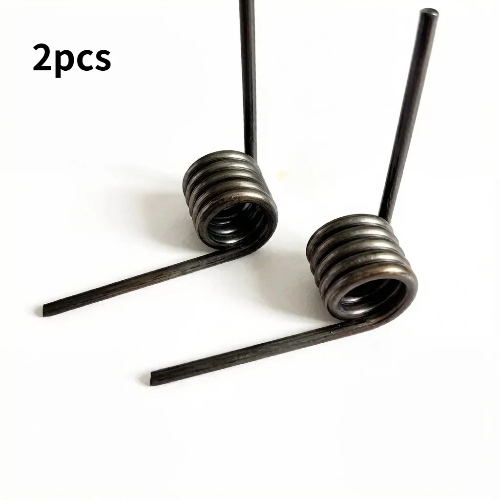 2 piezas de resorte de torsión  alambre  acero  4.0*25*75mm*5.5 espiras, 90 grados, rotación izquierda, resorte heteromórf