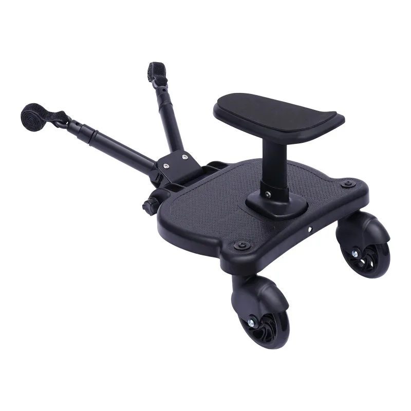 

2in1 Stroller Ride Board,Universal Trolley Auxiliary Pedal Integrated Board,Buggy Wheeled Board Seat Pedal Portable Seat Board