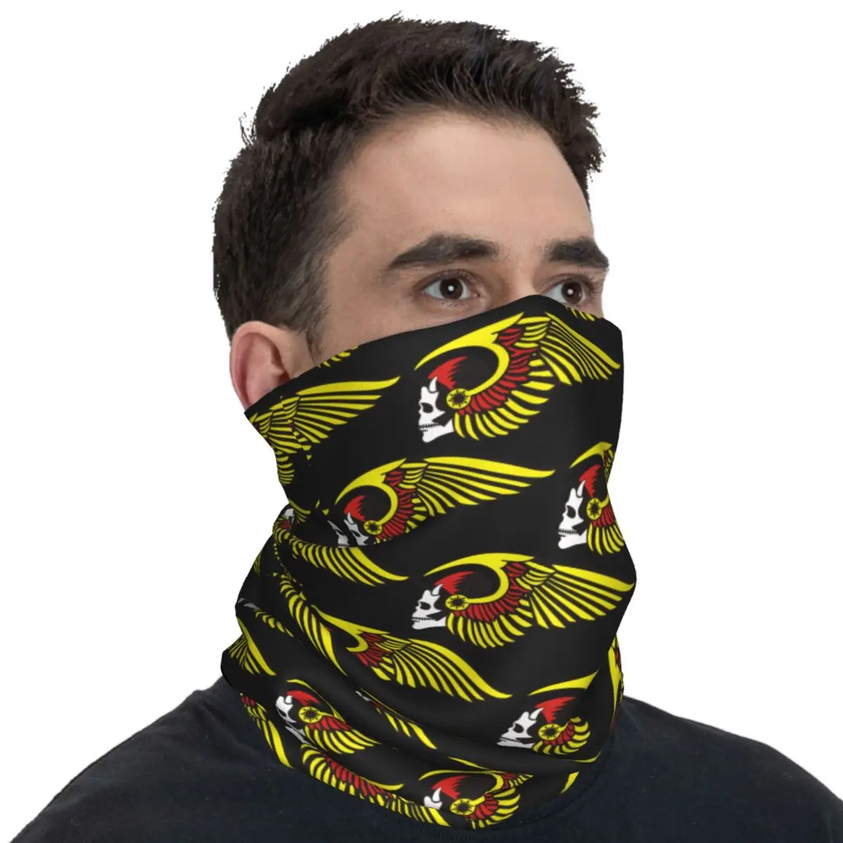 Fashion H-Hells Balaclava Angels Logo Hunting Fishing Face Masks Men y2k Funny UV Protection Cycling Mask Breathable Scarves