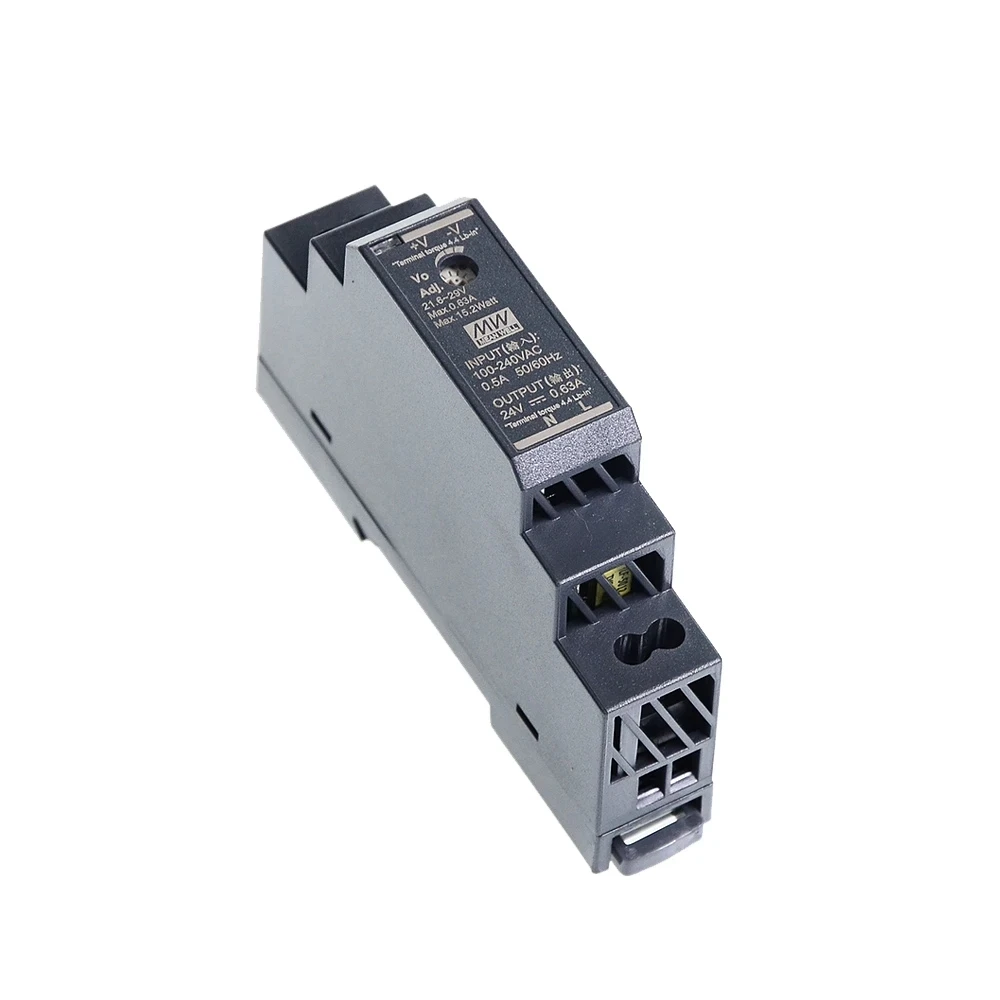 Mean Well HDR-15-24 85-264VAC TO DC 5V 12V 15V 24V 48V meanwell Ultra Slim DIN Rail Power Supply HDR-15-5 HDR-15-12 HDR-15-15 48