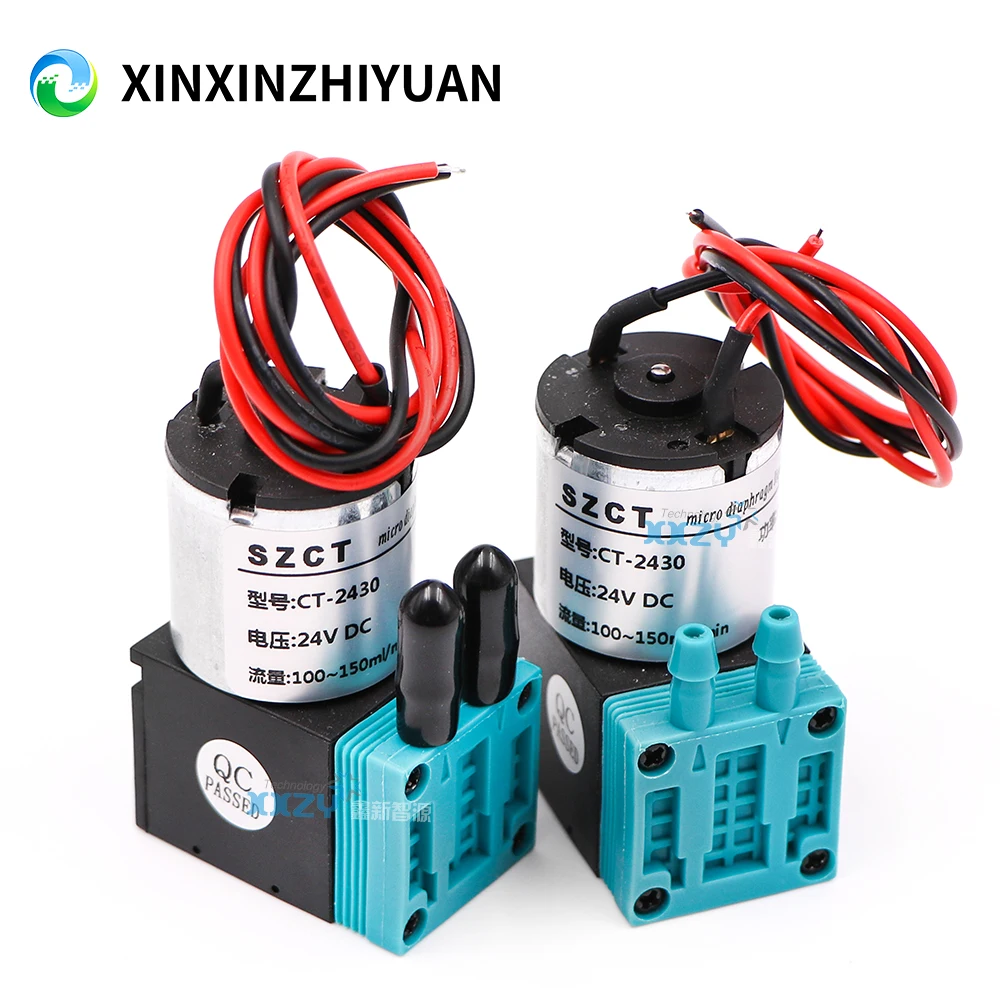 CT-2430 Micro Diaphragm Pump DC24V for Infiniti Gongzheng Inkjet Printer 3W Small Ink Pump 100-150ml/min Liquid Pump
