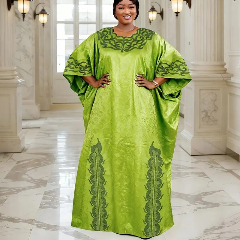 

Африканские платья для женщин, традиционное платье Дашики Базен, Анкара, вышивка, халат бубу, Нигерия, свадебное вечернее платье 2026