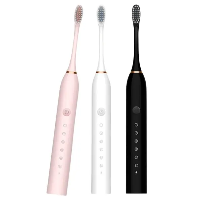 HOT Electric Ultrasonic Toothbrush Six Speed Mode Home Soft Hair USB Charging Waterproof Adult Tooth Cleaner 5