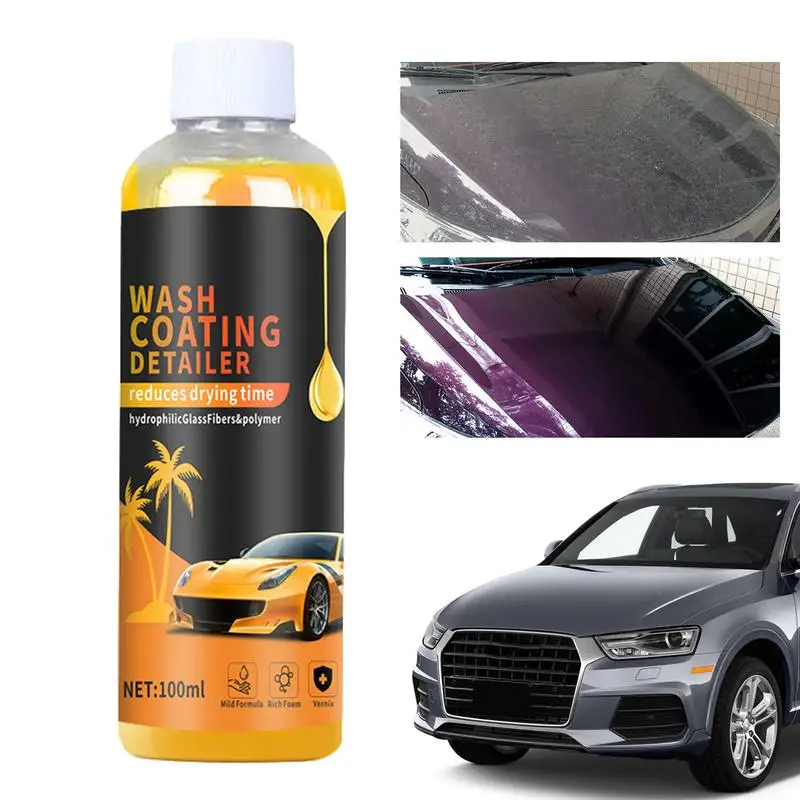 

Wash And Wax Car Wash Quick Dry Car Coating Wash Detailer Multi-purpose Car Cleaner And Protectant Liquid For CarsTrucks