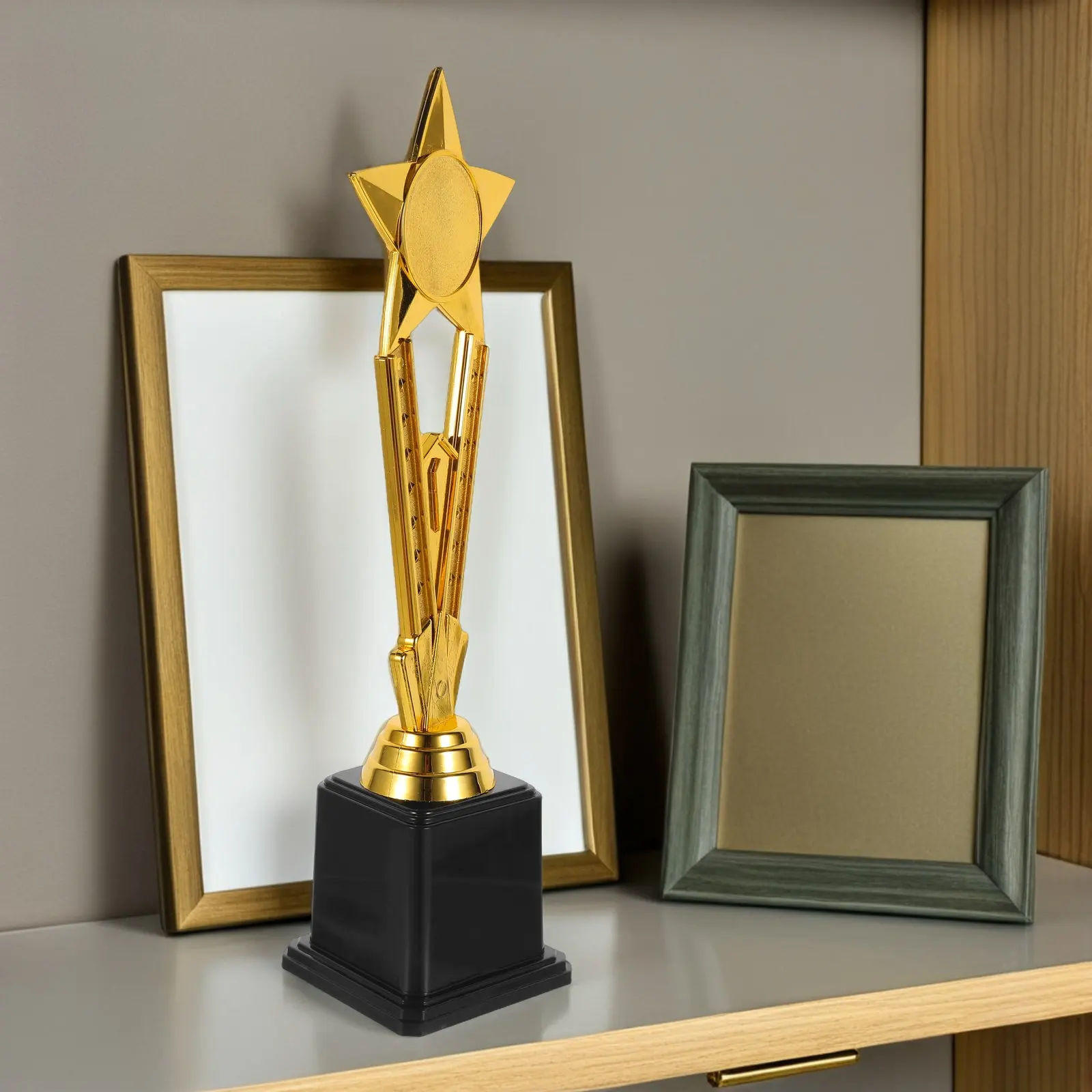 Plastic Gold Star Trophy Small Sports Trophy Cup Easy Maintenance Youth Football Soccer Awards Kindergarten Graduation Team view 4