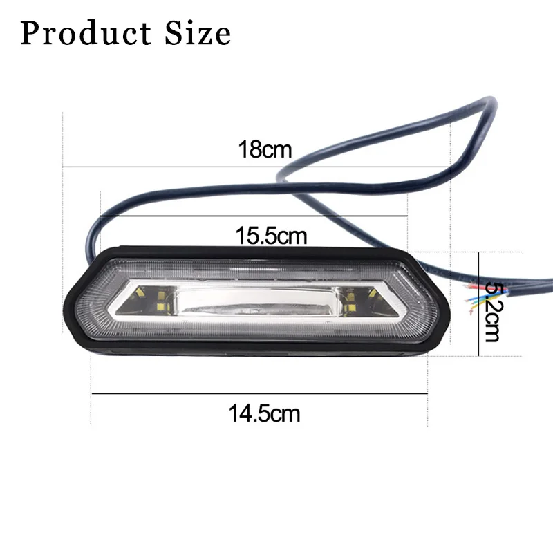 UTV Accessories LED Chase Tail Light Brake Stop Lamp Rear Warning Light For Can Am Maverick X3 Commander Polaris RZR 1000 800