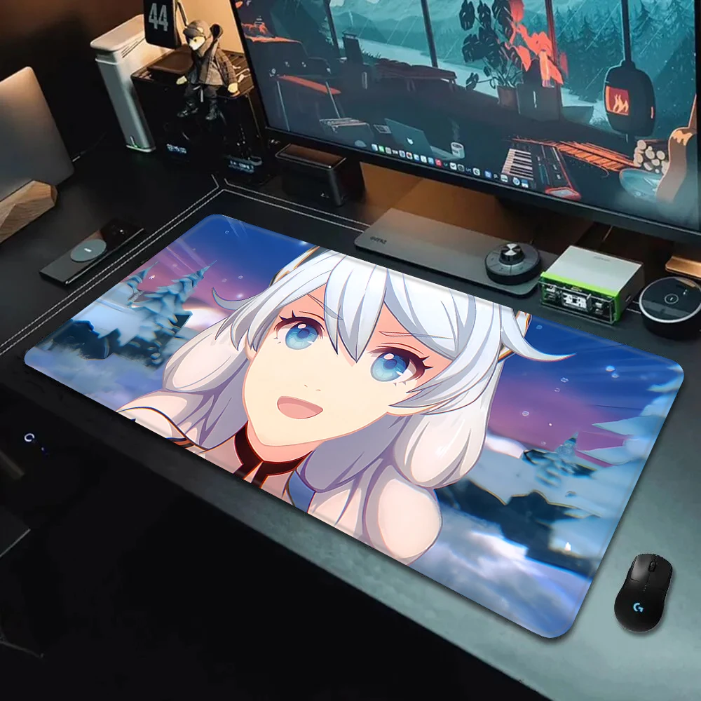 Spel Honkai Star Rail 3 Mousepad Hd Printing Computer Gamers Vergrendelen Rand Antislip Muismat Xx 90X40Cm Toetsenbord Pc Bureaublad