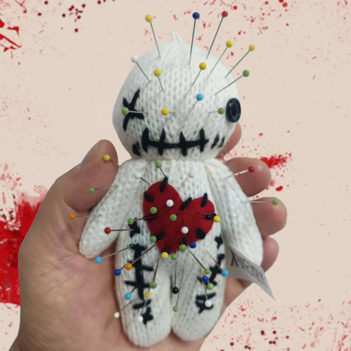 1PC Voodoo Dolls With Needle Creepy Halloween Scray Ghost Plush Pin Holder Horror Unique Funny Christmas Ornaments Fidget Gifts