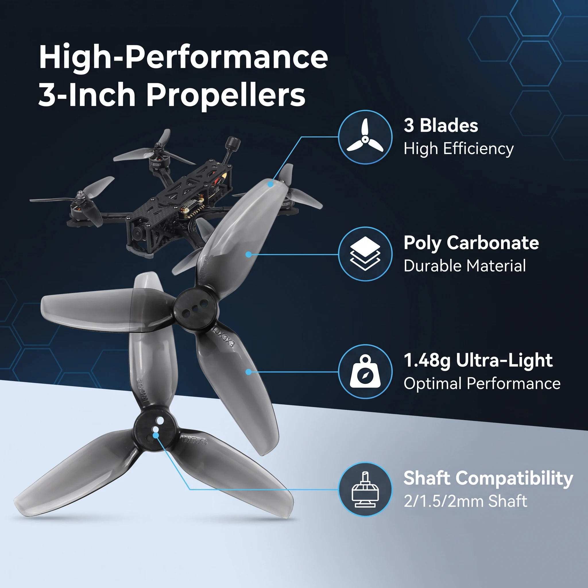 2/4 coppie di eliche HQProp T3 - Fpv Drone Propeller recensione e prezzo