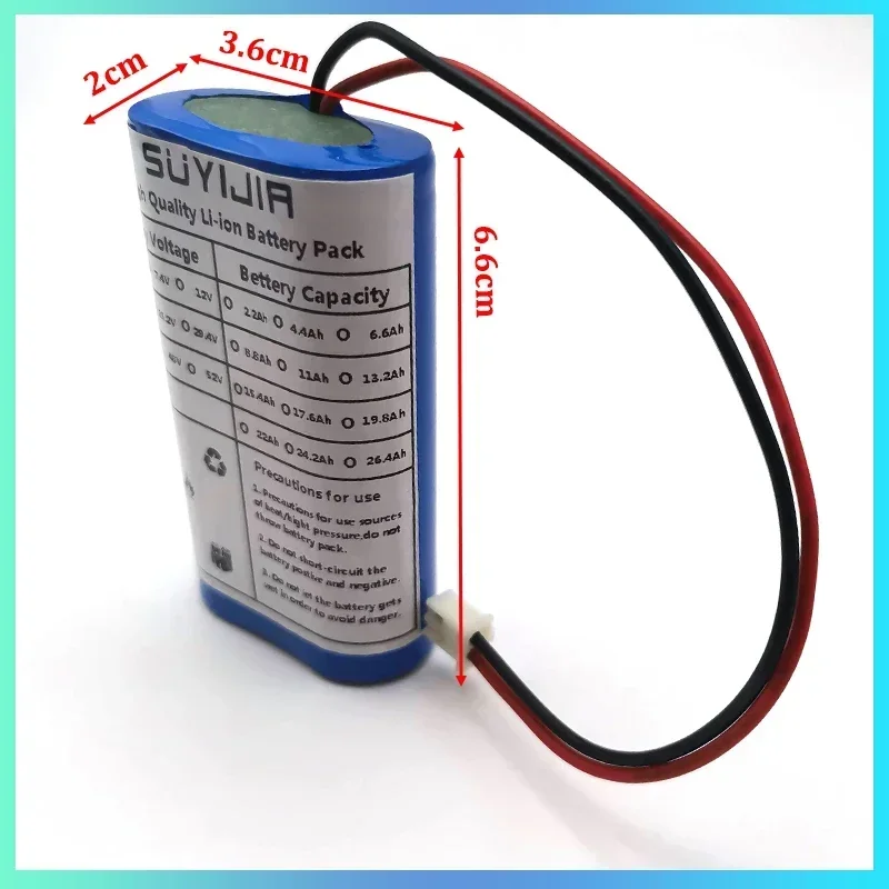 18650 Rechargeable Lithium Battery Pack 2S1P 7.4V3500mah with BMS Suitable Amplifier Speaker Bluetooth Remote Control Toy Camera