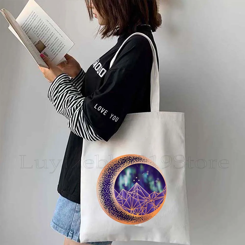 محكمة الضباب والغضب الشوك والورود نجوم السماء نيستا كاسيان فير المحكمة الليلية سارة ماس كتب قماش حمل حقيبة يد صديقة للبيئة