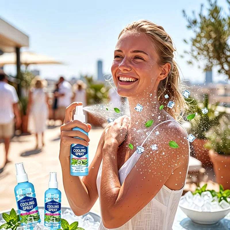 Natural Botanical Calming Body Mist Lightweight Formula Bring Refreshing Comfort Portable Summer Travel Essential Spray