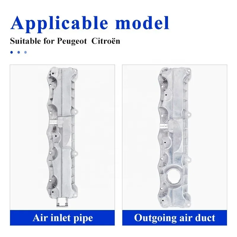 0248L6 0248L7 Engine Cylinder Head Aluminum Valve Cover For Peugeot Citroen C4 C2 Peugeot 307 308 408 1.6L TU5JP4 024874-ZC