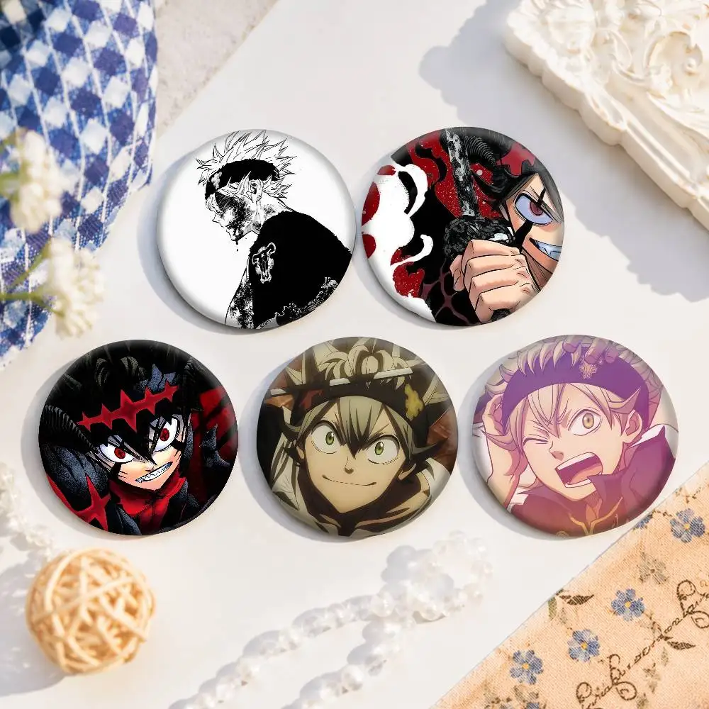 A-Asta-s Anime Round Badges, Brooches, Clothing Accessories, Birthday Gifts, Anime Conventions