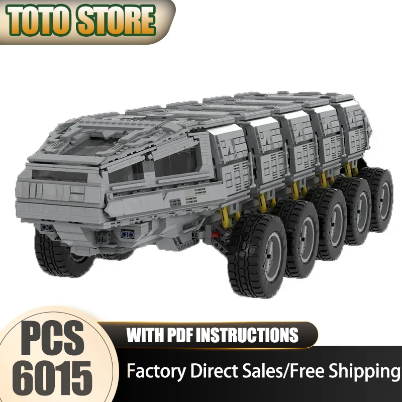 

Moc Building Blocks Monster Transport Tank Model Technology Bricks City Cars DIY Popular Movie Model Holiday Construction Toys