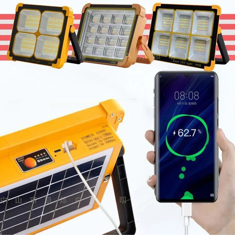 Solar Charging Light Lantern LED Outdoor, Portable Home Emergency Light Large Capacity