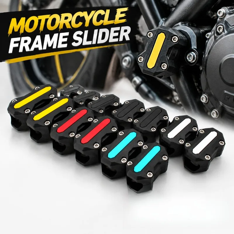 Universal Motorcycle Nylon Crash Bar Slider, 22mm 25mm 28mm Engine Guard Bumper Ball, Modification Accessory for Anti-collision