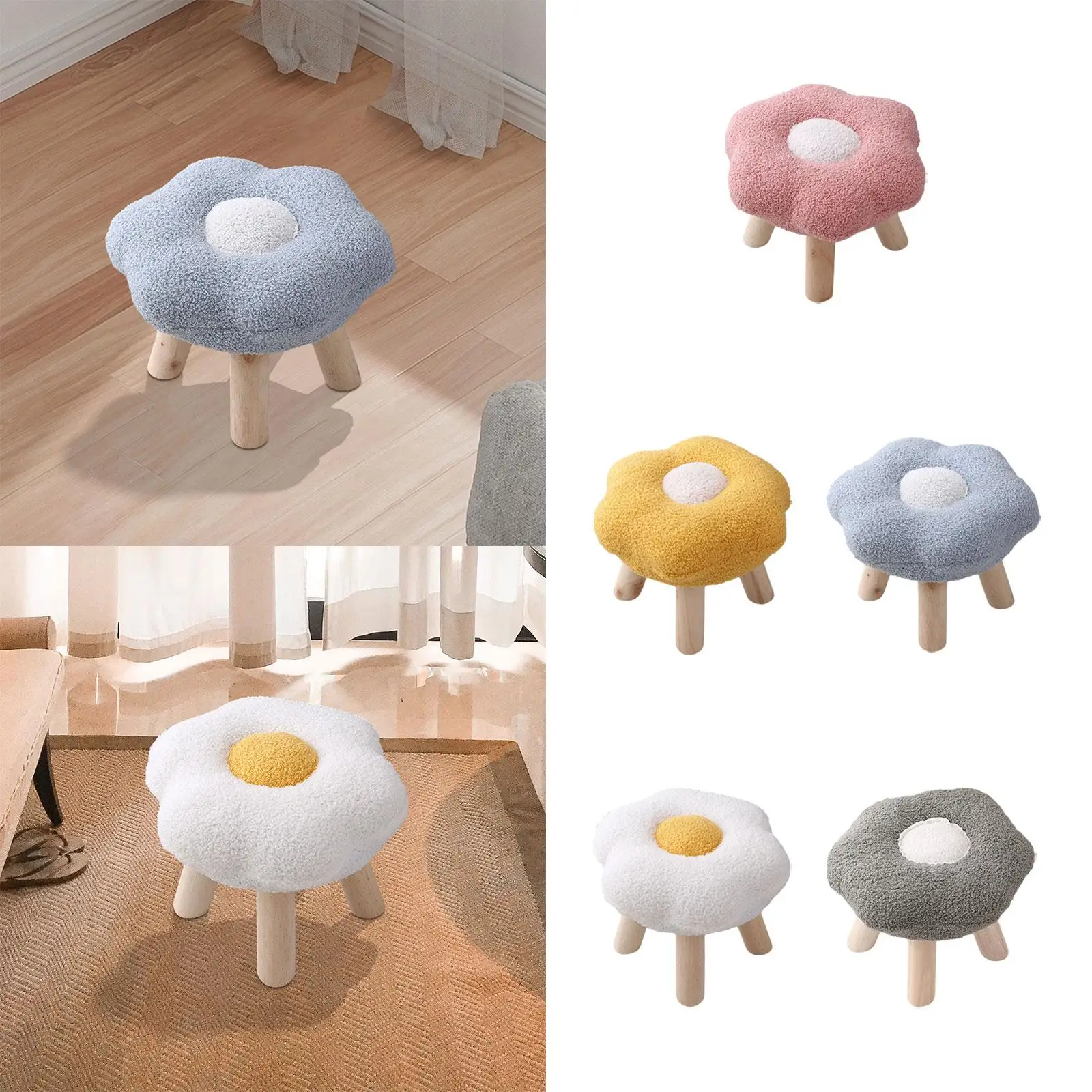 

Маленькая подставка для ног, табурет для переобувания, многофункциональный пуфик-оттоманка для прихожей, квартиры, игровой комнаты, гостиной, веранды