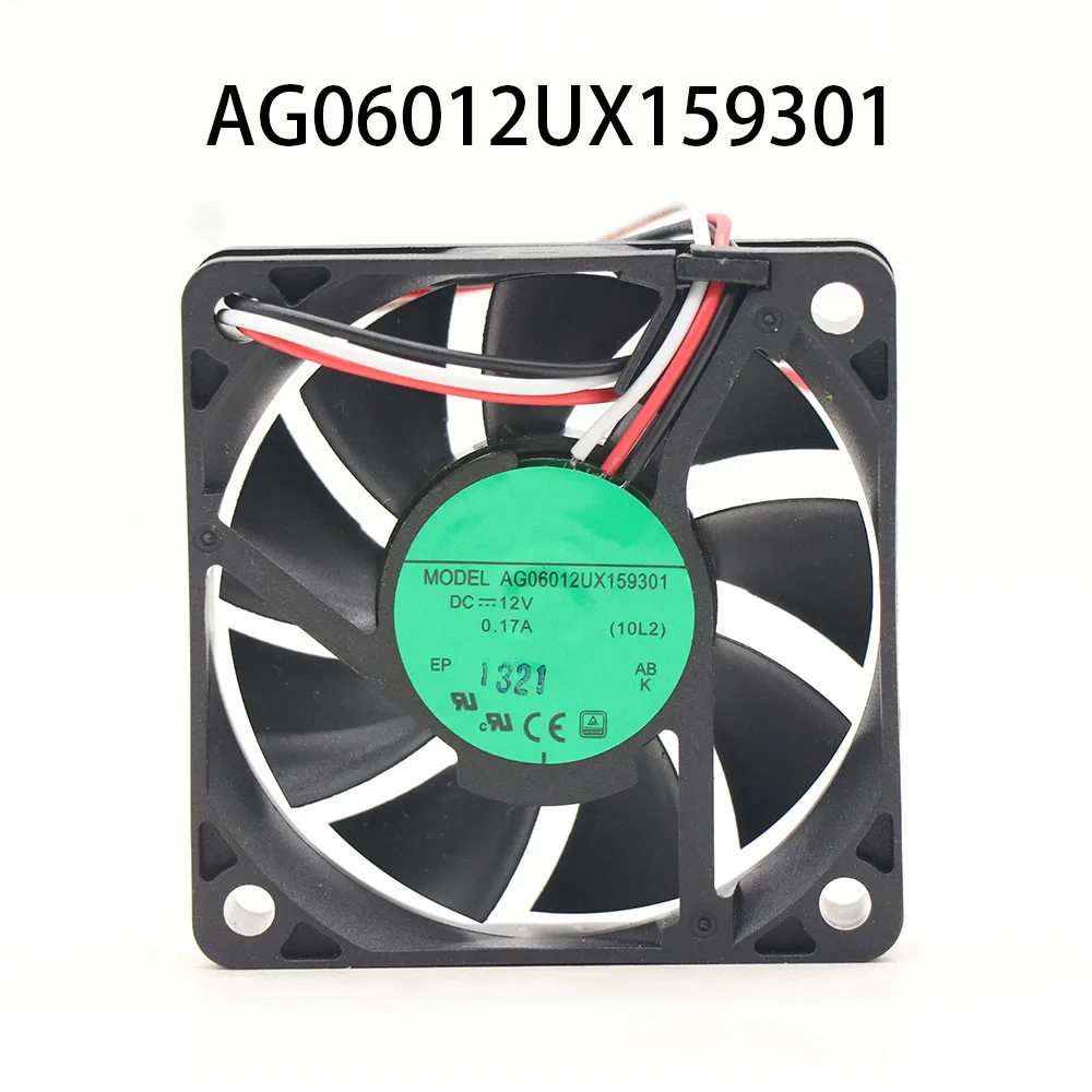 Low-Energy Case Cooling Fan 12VDC 0.17A 60*60*15MM 3-wire AG06012UX159301 high air volume