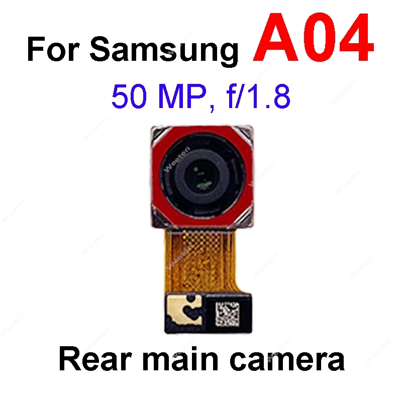 وحدة الكاميرا الخلفية الرئيسية مع كابل مرن لهاتف سامسونج جالاكسي A04 A04E A04S SM-A042F A045F A047F أجزاء الكاميرا الخلفية للكاميرا الأمامية #2