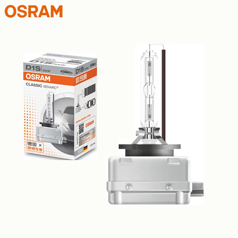 OSRAM D1S 66140 12V 4200K 35W CLC Xenon CLASSIC XENARC HID High/Low Beam Car Headlight Auto Standard Lamp Original Germany 1pcs