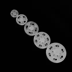 100pcs 7mm/10mm/13mm/15mm/18mm ABS Plastic Snap Fasteners Press Button Stud Sewing Accessory DIY Crafts Handmade