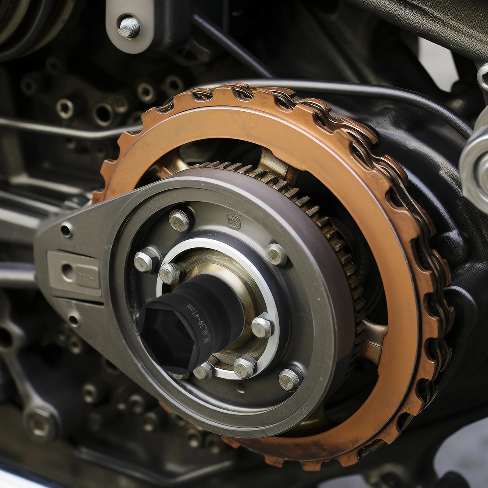 

10-Piece Impact Wrench Socket Set with Long Sleeve for Tight Spaces Heavy Duty Automotive Repair Motorcycle Tool Drive Socket