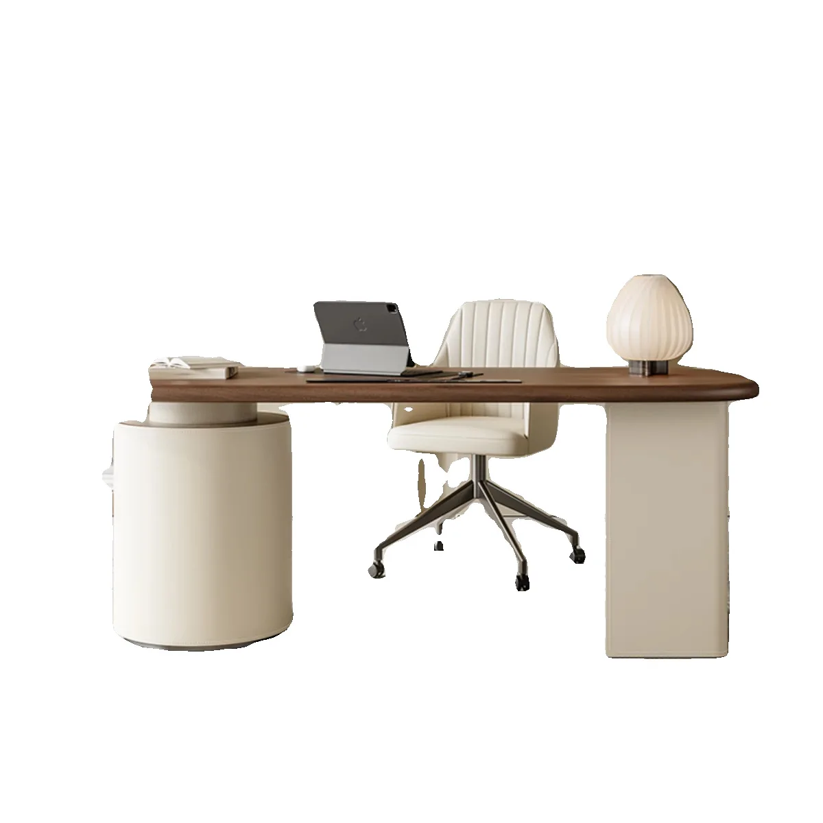 

D esk Cream Style Retro Home Study Writing Des k Corner Computer De sk Light Luxury Modern All Solid Wood De sk