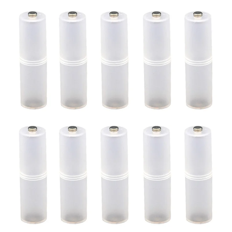 FFYY-10Pcs AAA إلى AA محول البطارية الجافة Li-محول حامل البطارية المحمولة صندوق تخزين البطارية الجلاد