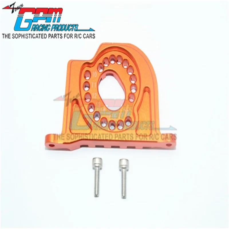 GPM ALUMINUM MOTOR MOUNT PLATE WITH HEAT SINK FINS - 3PC SET For LOSI 1/10 BAJA REY/ROCK REY LOS03009T1/T2 Upgrade
