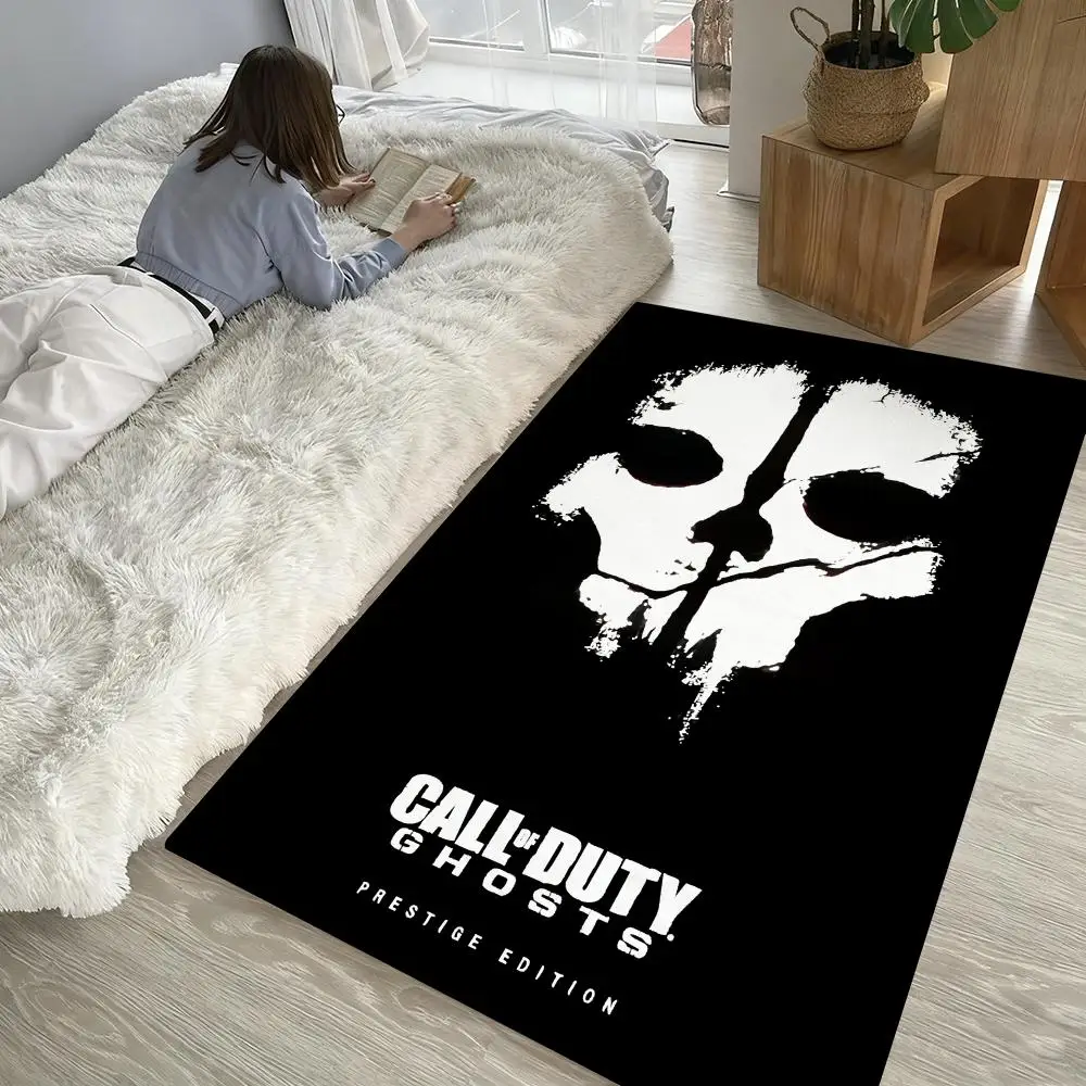 

C-Call game of D-Dutys cool Floor Mat Soft Thickened Non-Slip Door Mat for Living Room Home Decor Flannel Rugs