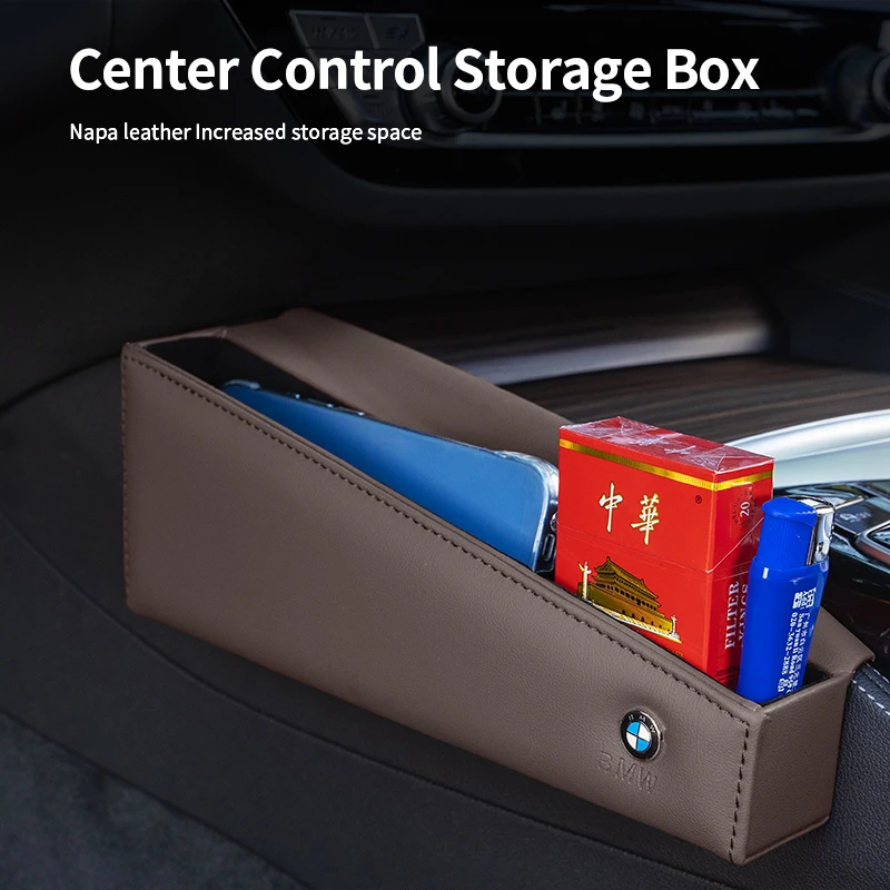 Боковой органайзер для центральной консоли из искусственной кожи, аксессуар для интерьера автомобиля BMW серии 5 G30 G38 G32 6GT 2018-2022