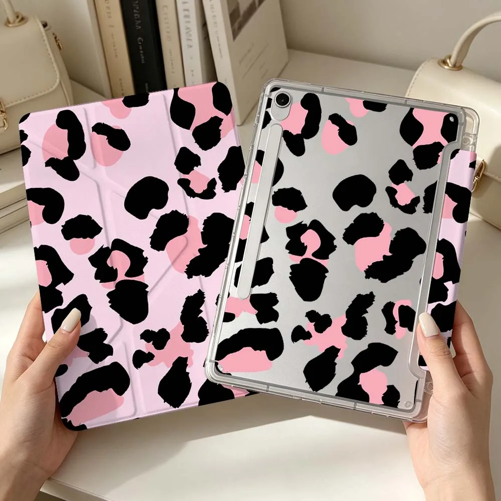 Leopard Print Pattern Soft For Samsung Galaxy Tab S6 S7 S8 S9 S10 A8 A9 A11 Lite FE Plus 3Y Tablet Case