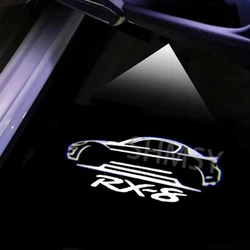 2X Car Projector Lamp Led Door Ghost Shadow Courtesy Light Accessories For Mazda RX-8 2003 2004 2005 2006 2007 2008 2009 - 2018