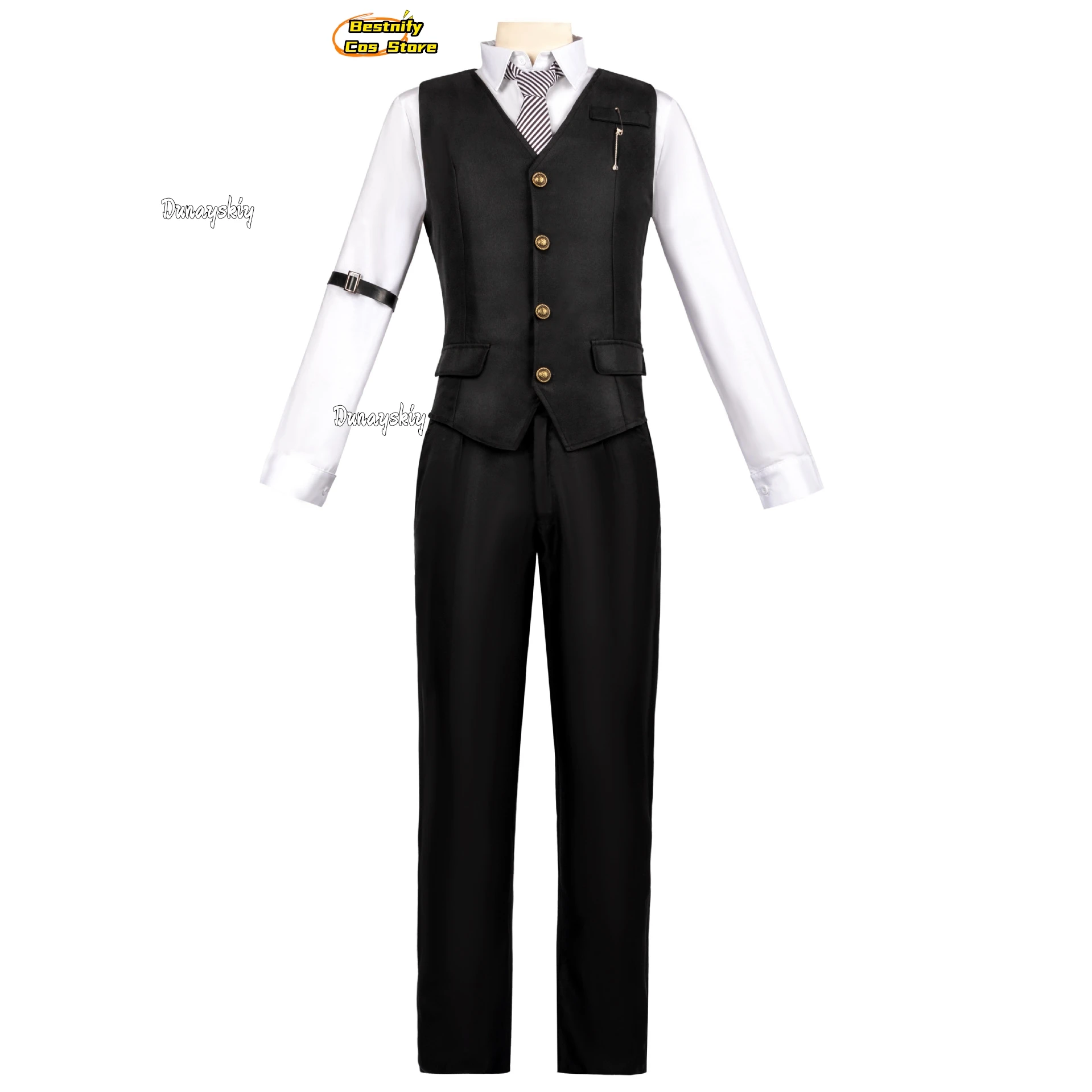 Игра Love and Deepspace Xavier 코스프레 Костюм Xavier Tie Жилет Костюмы Унисекс Наряд Аниме Маскарадные Наряды Парик Опора Костюм XS-3XL