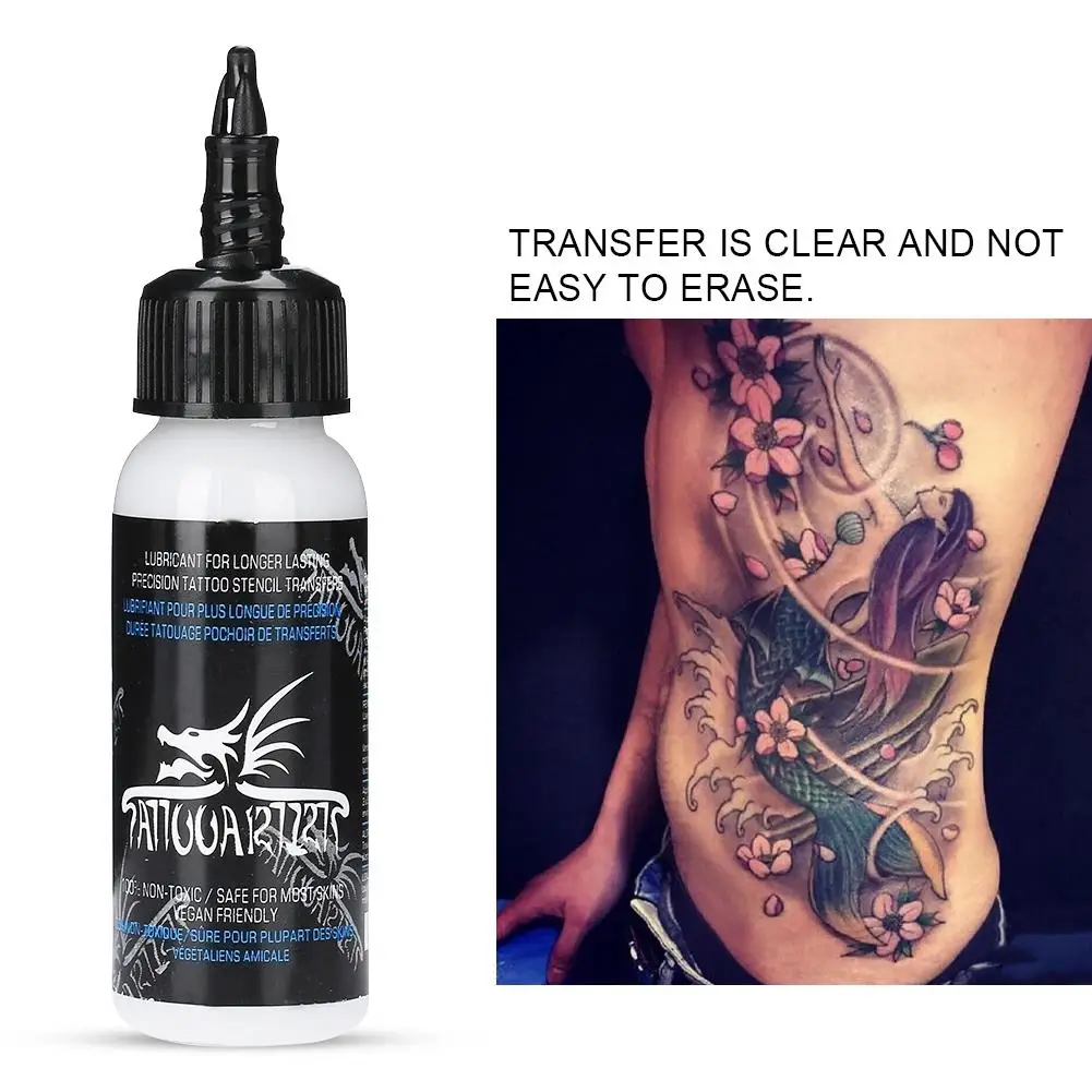 30ml Tattoo Transfer Gel Stencil Primer Cream - Skin-friendly Formula for Body Art Tools