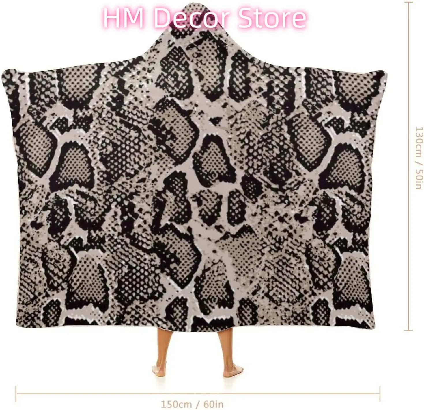 Animal Hooded Blanket for Boys Girls, Cozy Flannel Animal Wearable Blanket Hoodies for Couch Sofa Bed Decor