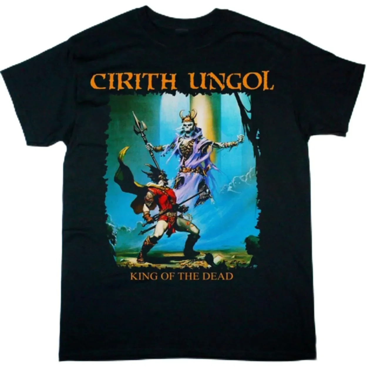 Cirith Ungol King of the Dead Short Sleeve Black All Size T-Shirt AR1030
