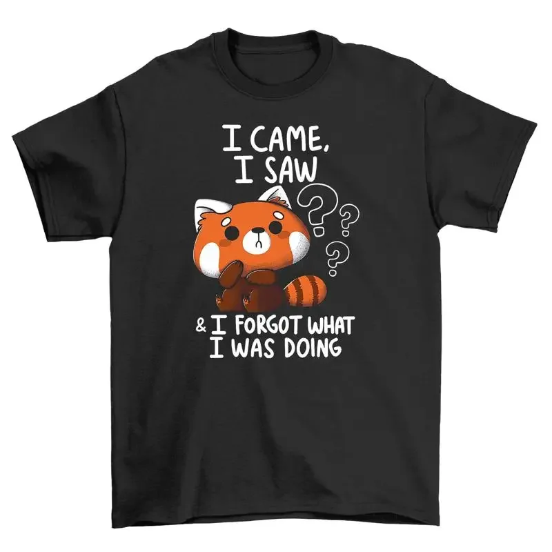 I Came Saw Forgot Red Panda T-shirt - Cute and Forgetful! Perfect gift for the