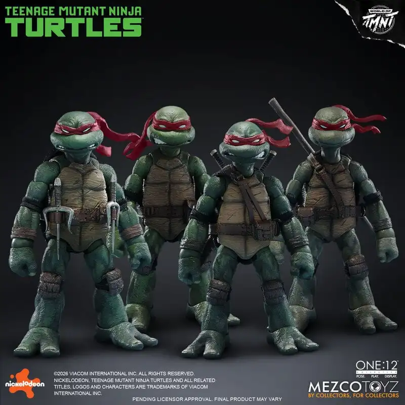 Pre-sale Original Mezco Ant One:12 Teenage Mutant Ninja Turtles Set of 4 MEZ75506 Action Figures Collection Gift - view 4